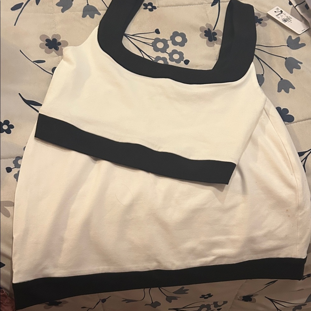 Black and White Women's Top